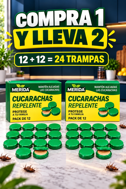 Trampa Mata Cucarachas Merida™ | Acción 24/7