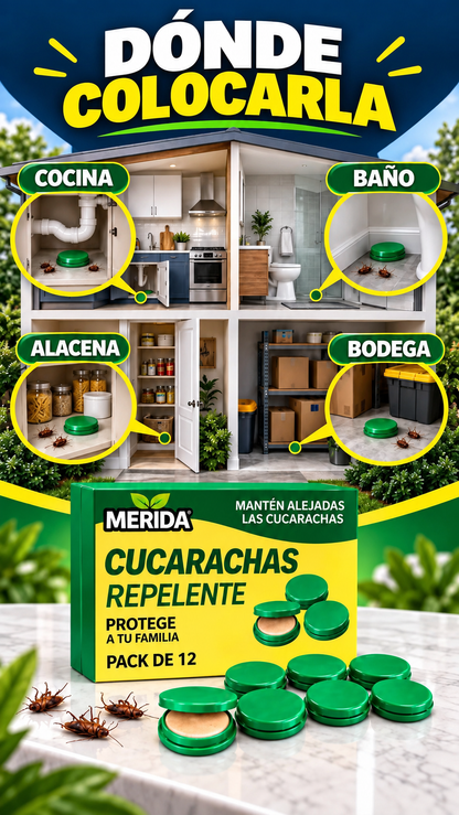 Trampa Mata Cucarachas Merida™ | Acción 24/7