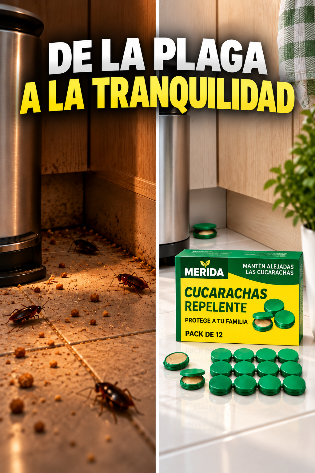 Trampa Mata Cucarachas Merida™ | Acción 24/7