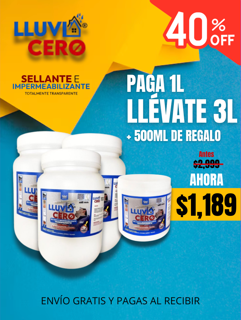 Lluvia Cero Impermeabilizante 3.5 Litros