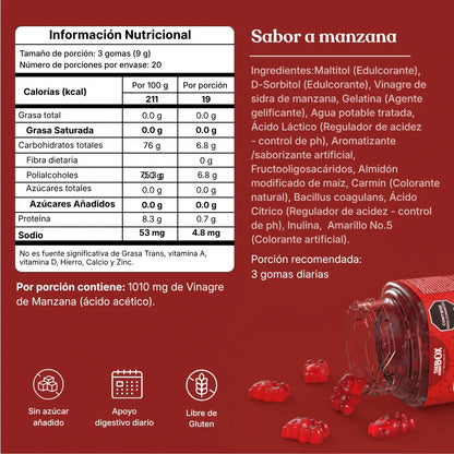 Vinagre de Manzana en Gomitas 🍎